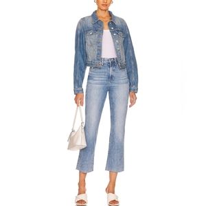 Veronica Beard Carly Kick Flare Rigid Jeans in Pbl Sto size 27